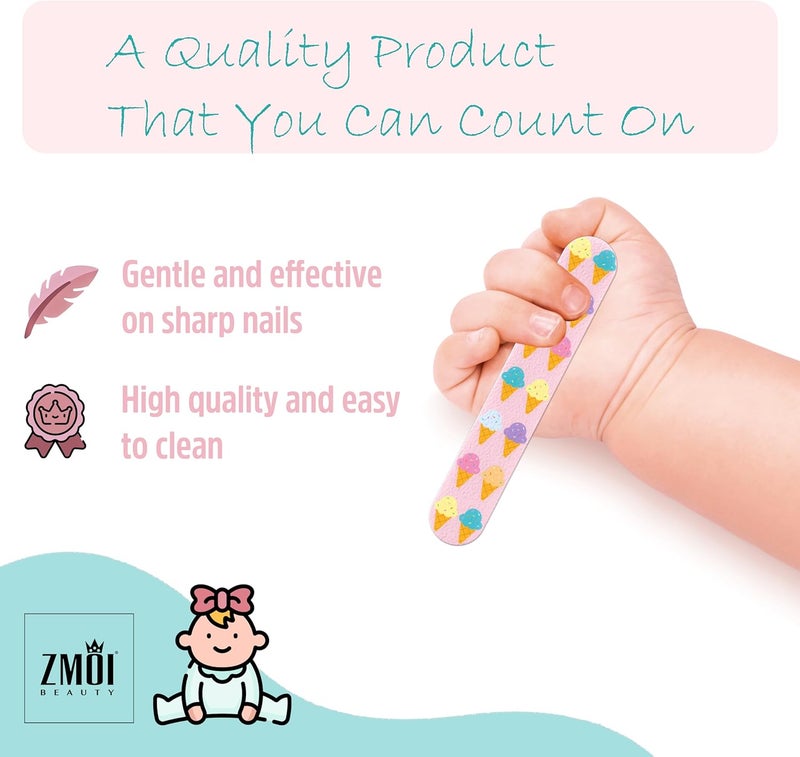 ZMOI Baby Nail File - Colorful Mini Emery Boards - Image 3
